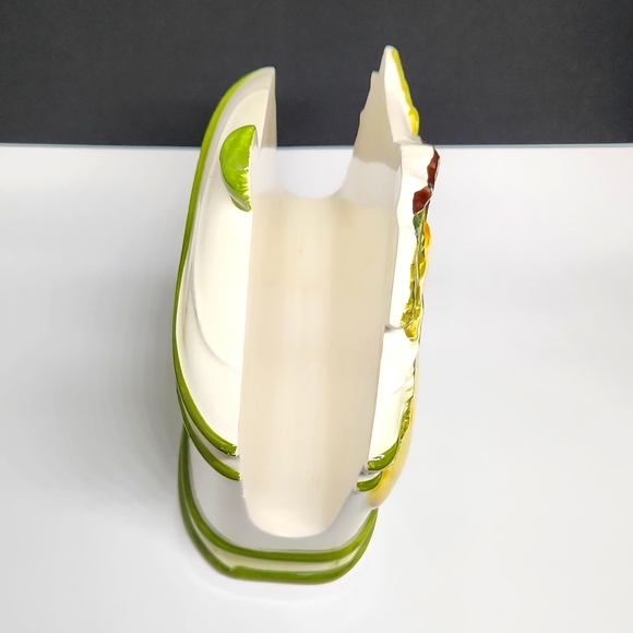 Hand Painted Ceramic Fruit Napkin Holder - Picture 5 of 10